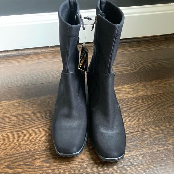 Ara Luftpolster Black GoreTex Rain Boots Women's Size 6 Waterproof Comfort - Picture 5 of 7